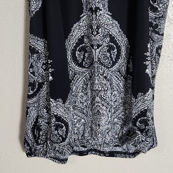 I-N-C International Concepts Top Size S Dress Top Black and White - Picture 8 of 14